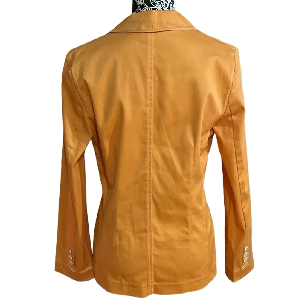 Vintage Liz Claiborne Mustard Yellow Blazer Jacket Size 6